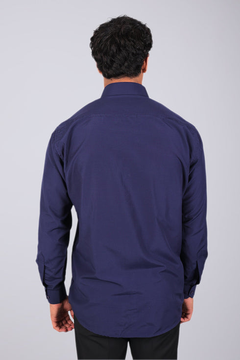 Veshbhoshaa Bluebird Royal Purple Men'S Office Shirt